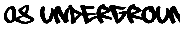 08 Underground font preview